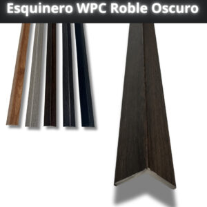 Esquineros 90° para Tabla WPC Roble Oscuro