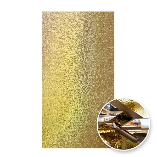 Panel Simil Gotas en Dorado